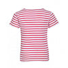 SOL'S Youth White/Red Miles Stripe T-Shirt