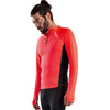 SOL'S Men's Neon Coral Berlin Long Sleeve Zip Neck Running Top