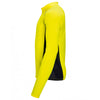 SOL'S Men's Neon Yellow Berlin Long Sleeve Zip Neck Running Top