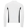 SOL'S Men's White Berlin Long Sleeve Zip Neck Running Top