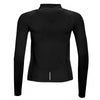 SOL'S Women's Black Berlin Long Sleeve Zip Neck Running Top