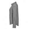 SOL'S Women's Deep Grey Marl Barnet Long Sleeve Heather Poplin Shirt