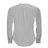 SOL'S Men's Pearl Grey Belmont Long Sleeve Contrast Poplin Shirt