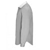 SOL'S Men's Pearl Grey Belmont Long Sleeve Contrast Poplin Shirt