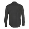 SOL'S Men's Dark Grey/White Becker Polka Dot Long Sleeve Poplin Shirt
