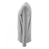 SOL'S Men's Grey Marl Imperial Long Sleeve T-Shirt