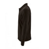 SOL'S Men's Black Perfect Long Sleeve Pique Polo Shirt