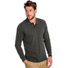 SOL'S Men's Charcoal Marl Perfect Long Sleeve Pique Polo Shirt