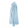 SOL'S Men's Sky Blue Brody Herringbone Long Sleeve Shirt