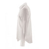 SOL'S Men's White Burma Roll Sleeve Poplin Shirt