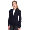 SOL'S Women's Navy Gordon Full Zip Cotton Acrylic Cardigan