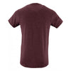 SOL'S Men's Heather Oxblood Regent Fit T-Shirt