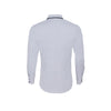 SOL'S Men's Opal Grey Baxter Long Sleeve Contrast Fitted Shirt