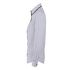 SOL'S Women's Opal Grey Baxter Long Sleeve Contrast Fitted Shirt