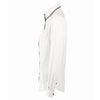 SOL'S Women's White/Black Baxter Long Sleeve Contrast Fitted Shirt