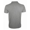 SOL'S Men's Grey Marl Prime Poly/Cotton Pique Polo Shirt