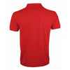 SOL'S Men's Red Prime Poly/Cotton Pique Polo Shirt