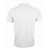 SOL'S Men's White Prime Poly/Cotton Pique Polo Shirt