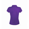 SOL'S Women's Dark Purple Prime Poly/Cotton Pique Polo Shirt