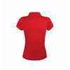 SOL'S Women's Red Prime Poly/Cotton Pique Polo Shirt