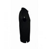 SOL'S Men's Black Portland Cotton Pique Polo Shirt