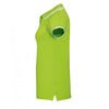 SOL'S Women's Lime/White Pasadena Tipped Cotton Pique Polo Shirt