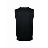 SOL'S Men's Black Gentlemen Sleeveless Cotton Acrylic V Neck Sweater