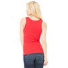 Bella + Canvas Women's Red Stretch Rib Tank