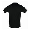 SOL'S Men's Black Perfect Cotton Pique Polo Shirt