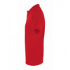 SOL'S Men's Red Perfect Cotton Pique Polo Shirt