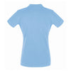 SOL'S Women's Sky Blue Perfect Cotton Pique Polo Shirt