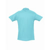 SOL'S Men's Atoll Blue Spring II Heavy Cotton Pique Polo Shirt