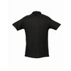 SOL'S Men's Black Spring II Heavy Cotton Pique Polo Shirt