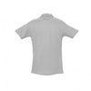 SOL'S Men's Grey Marl Spring II Heavy Cotton Pique Polo Shirt