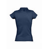 SOL'S Women's French Navy Prescott Cotton Jersey Polo Shirt