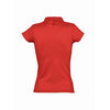 SOL'S Women's Red Prescott Cotton Jersey Polo Shirt