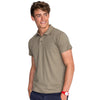 SOL'S Men's Khaki Prescott Cotton Jersey Polo Shirt
