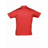 SOL'S Men's Red Prescott Cotton Jersey Polo Shirt