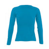 SOL'S Women's Aqua Majestic Long Sleeve T-Shirt