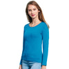 SOL'S Women's Aqua Majestic Long Sleeve T-Shirt