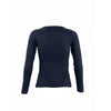 SOL'S Women's Navy Majestic Long Sleeve T-Shirt