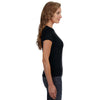 Anvil Women's Black Scoop T-Shirt