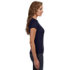 Anvil Women's Navy Scoop T-Shirt