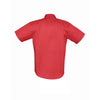 SOL'S Men's Red Brooklyn Short Sleeve Twill Shirt