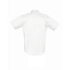 SOL'S Men's White Brooklyn Short Sleeve Twill Shirt