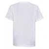 Russell Youth White V Neck HD T-Shirt