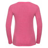 Russell Women's Pink Marl Long Sleeve HD T-Shirt