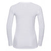Russell Women's White Long Sleeve HD T-Shirt