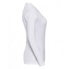 Russell Women's White Long Sleeve HD T-Shirt