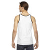 American Apparel Unisex White/Black Fine Jersey Tank